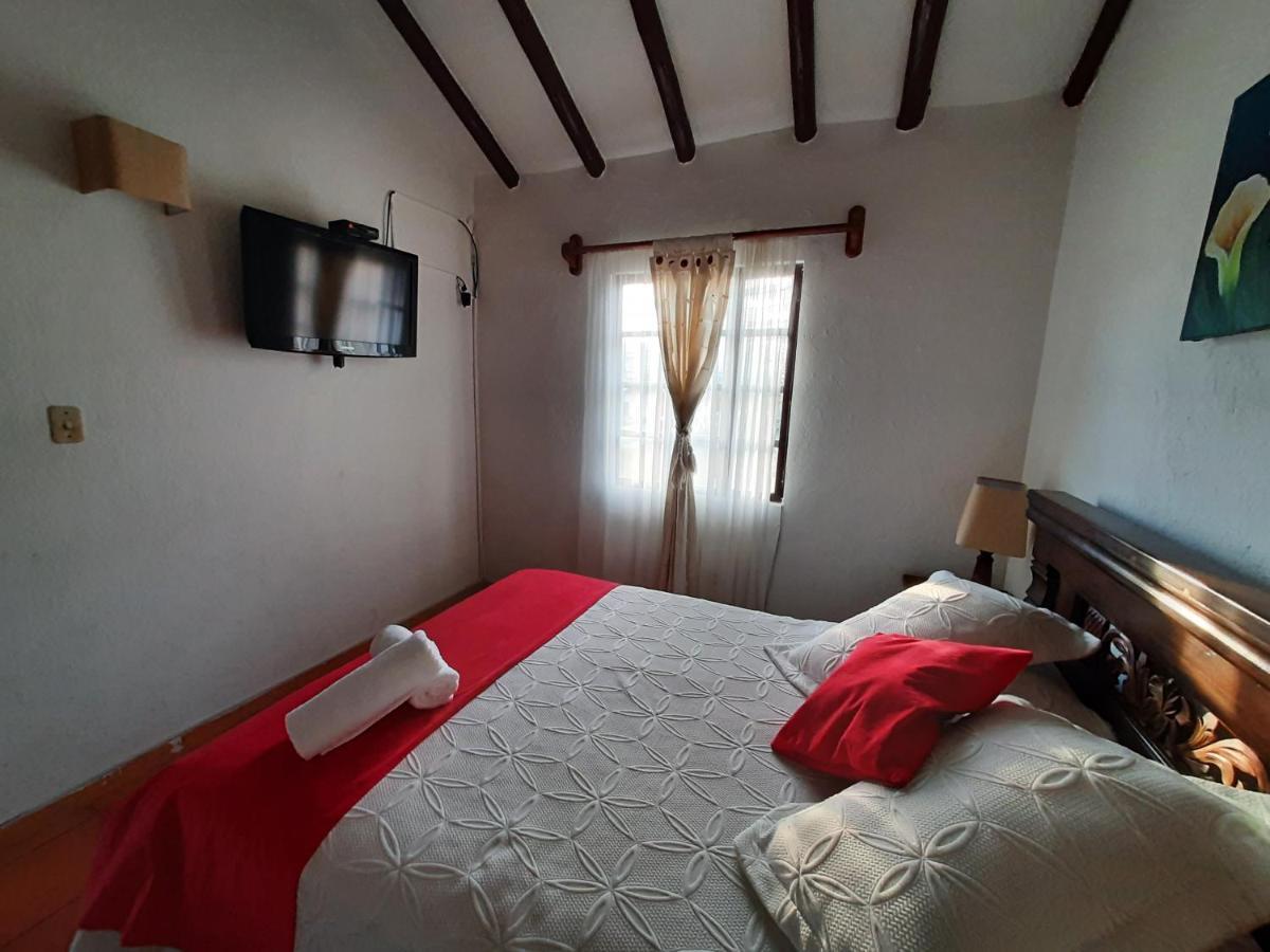 Aparta Hotel El Refugio De Maria Виля Де Лейва Екстериор снимка